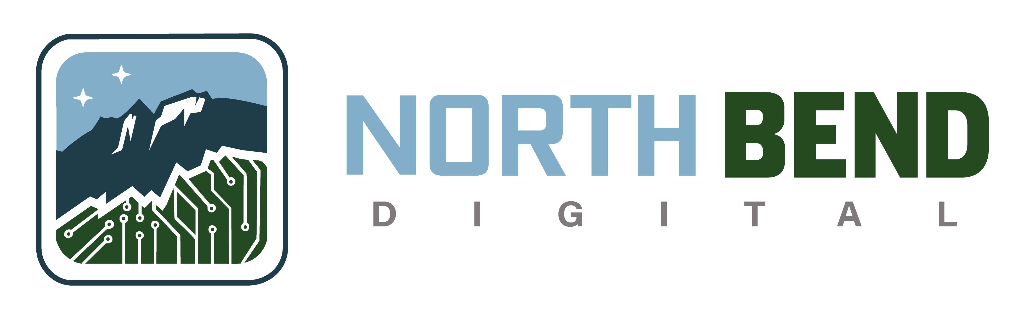 North Bend Digital primary logo, full color, on transparent background